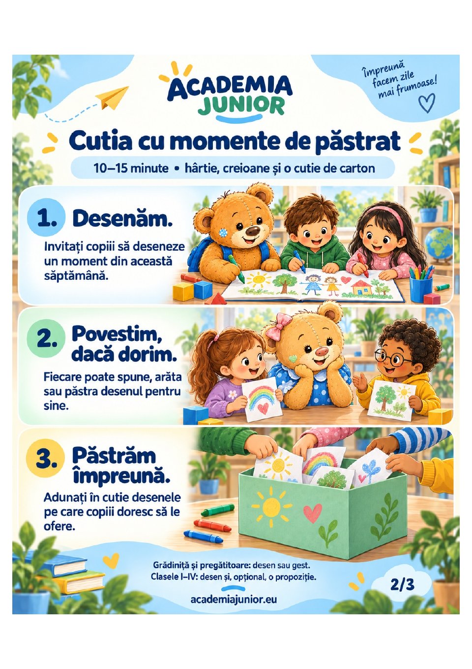 Cutia cu momente de păstrat — Activitatea completă